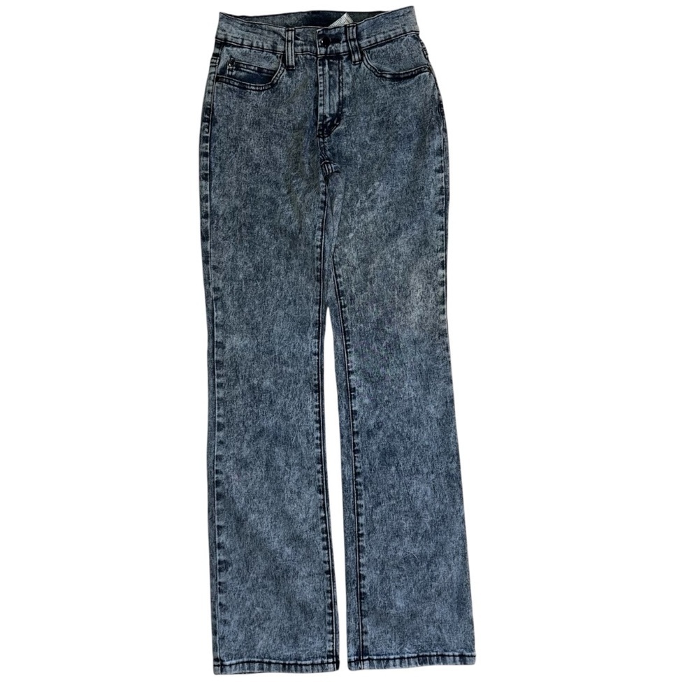 DG2 by Diane Gilman Acid Wash Jeans Size 2 Bootcut Zip Front 5 Pockets Denim NEW - Picture 5 of 12